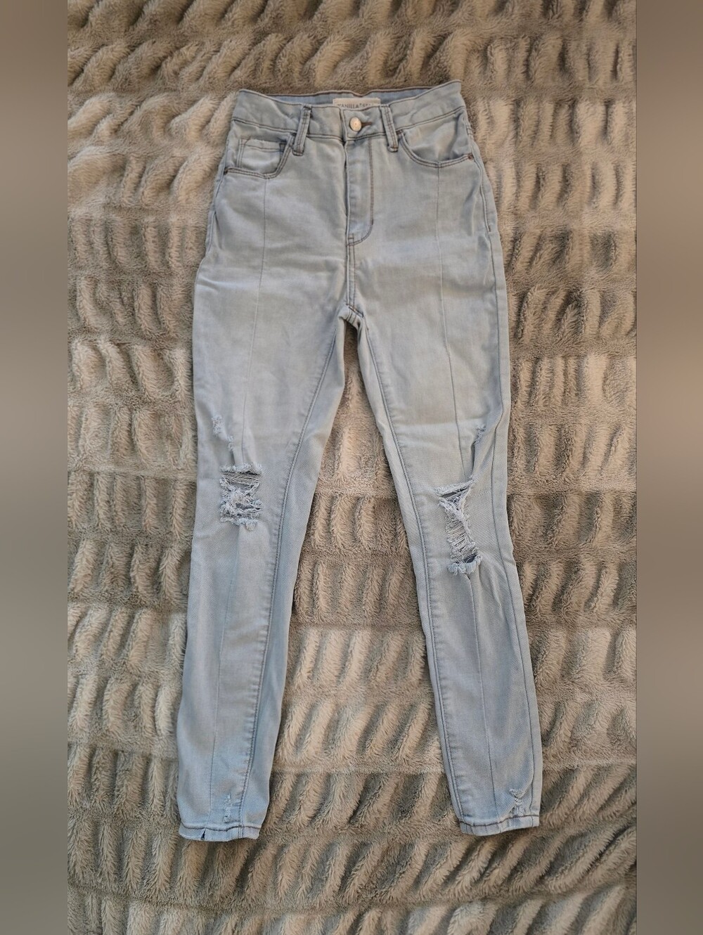 Vanilla Star Light Blue Distressed Jeans
